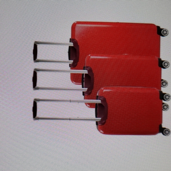 NEW FUL Hard Sided ABS Minnie Mouse 3-Piece Rolling Suitcase - Picture 5 of 8